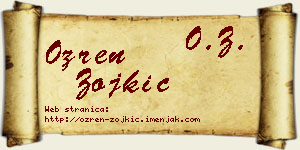 Ozren Zojkić vizit kartica